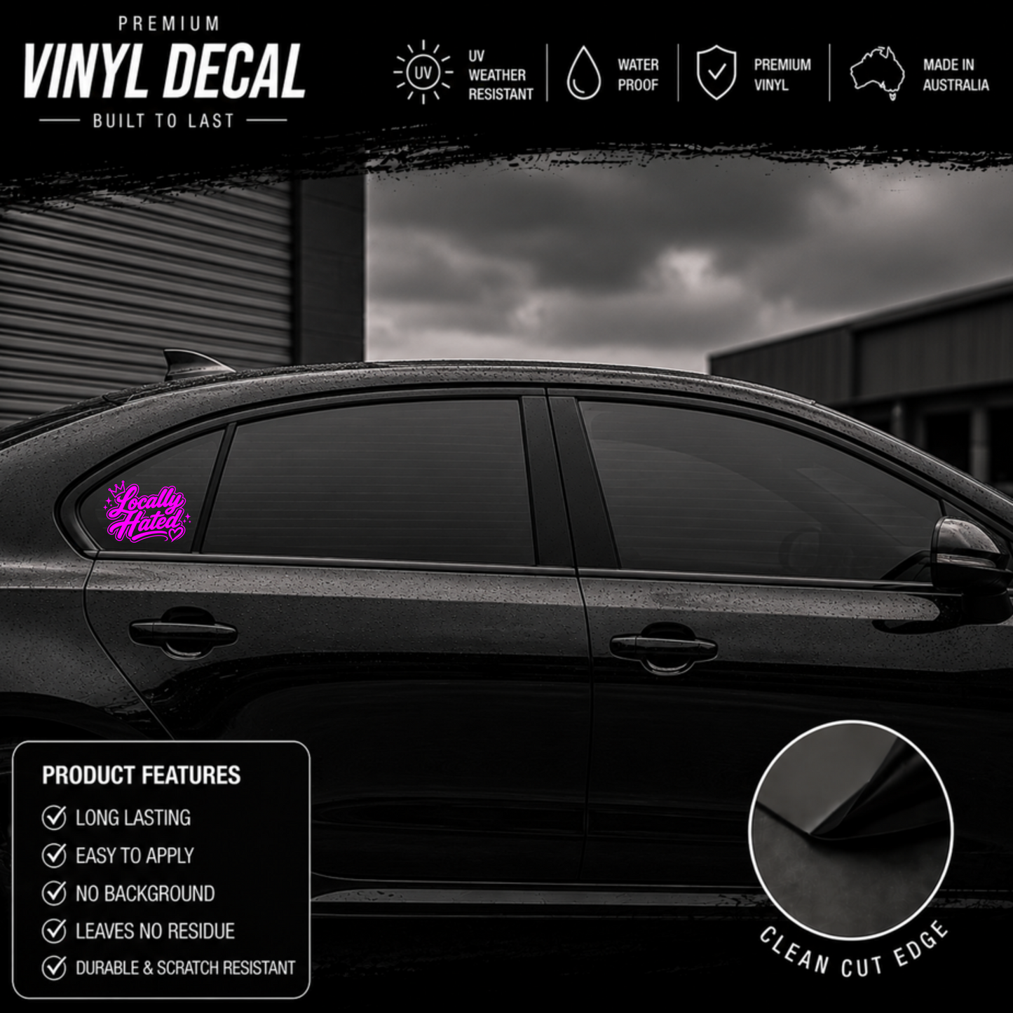 Locally Hated® Sticker Decal For The Girls