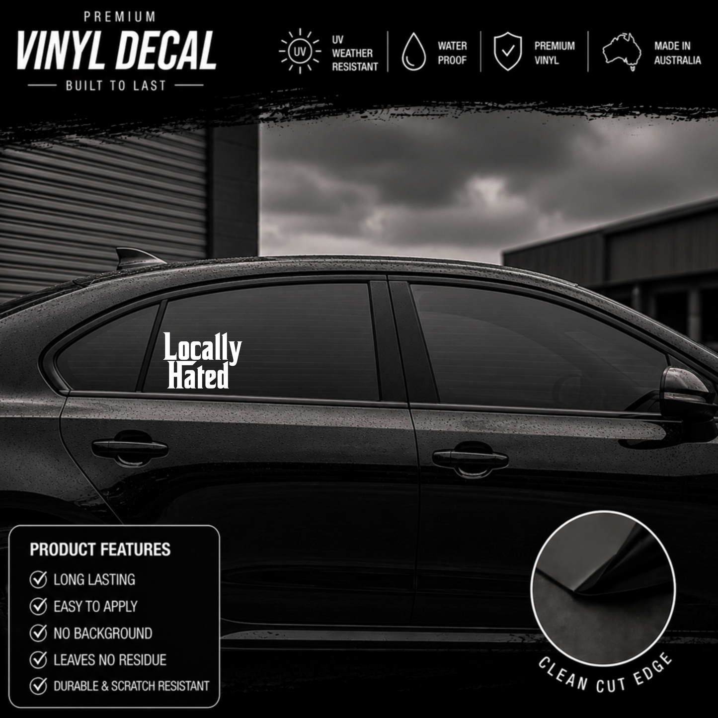 Locally Hated® Sticker Decal Mafia Style