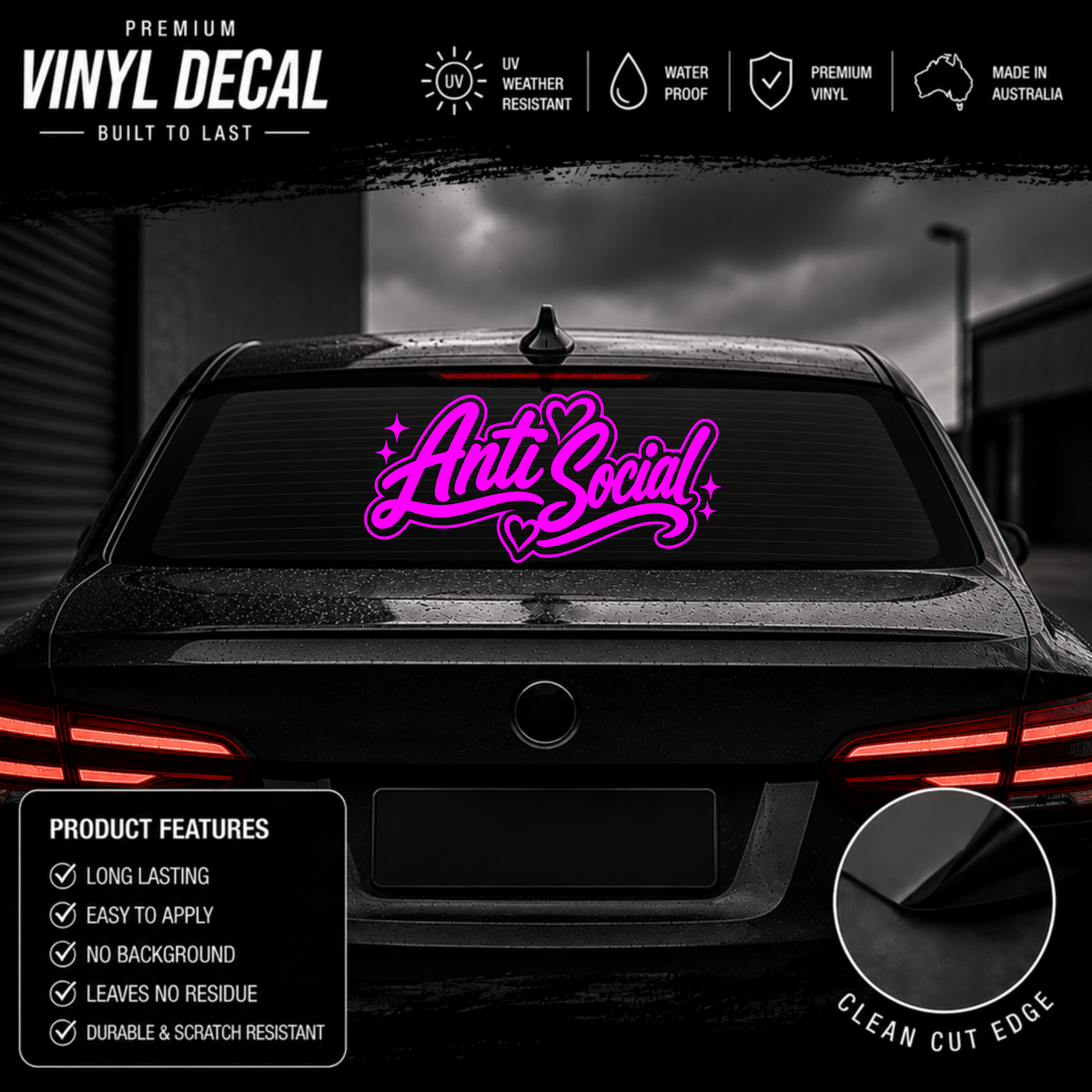 Anti Social Sticker Decal For The Girls