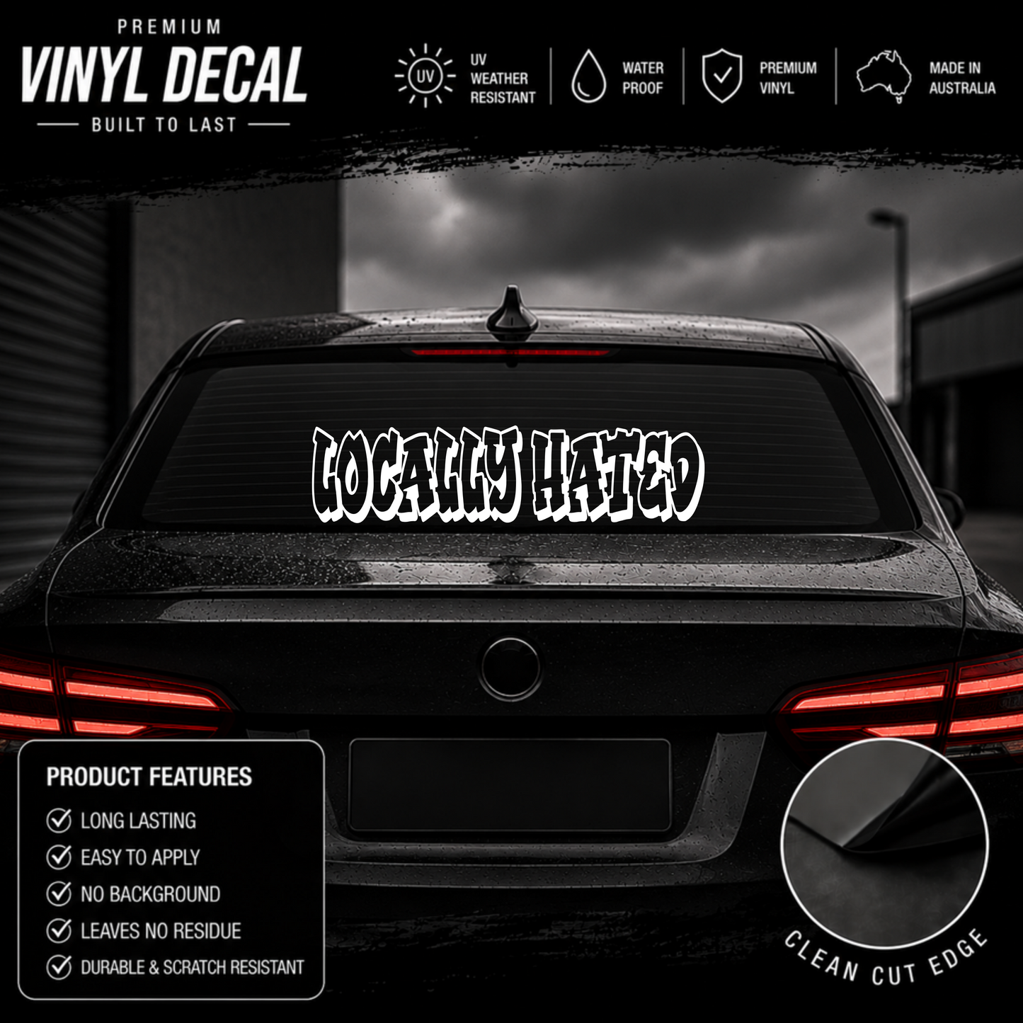 Locally Hated® Graffiti Sticker Decal