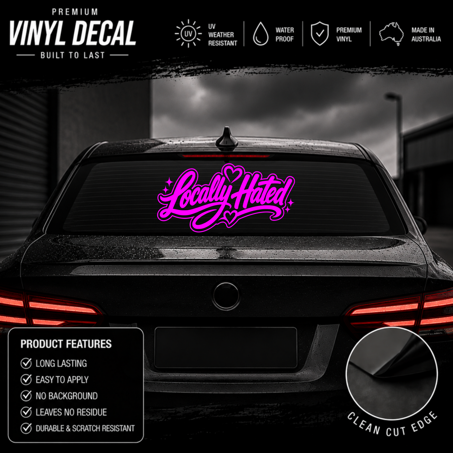 Locally Hated® Sticker Decal For The Girls