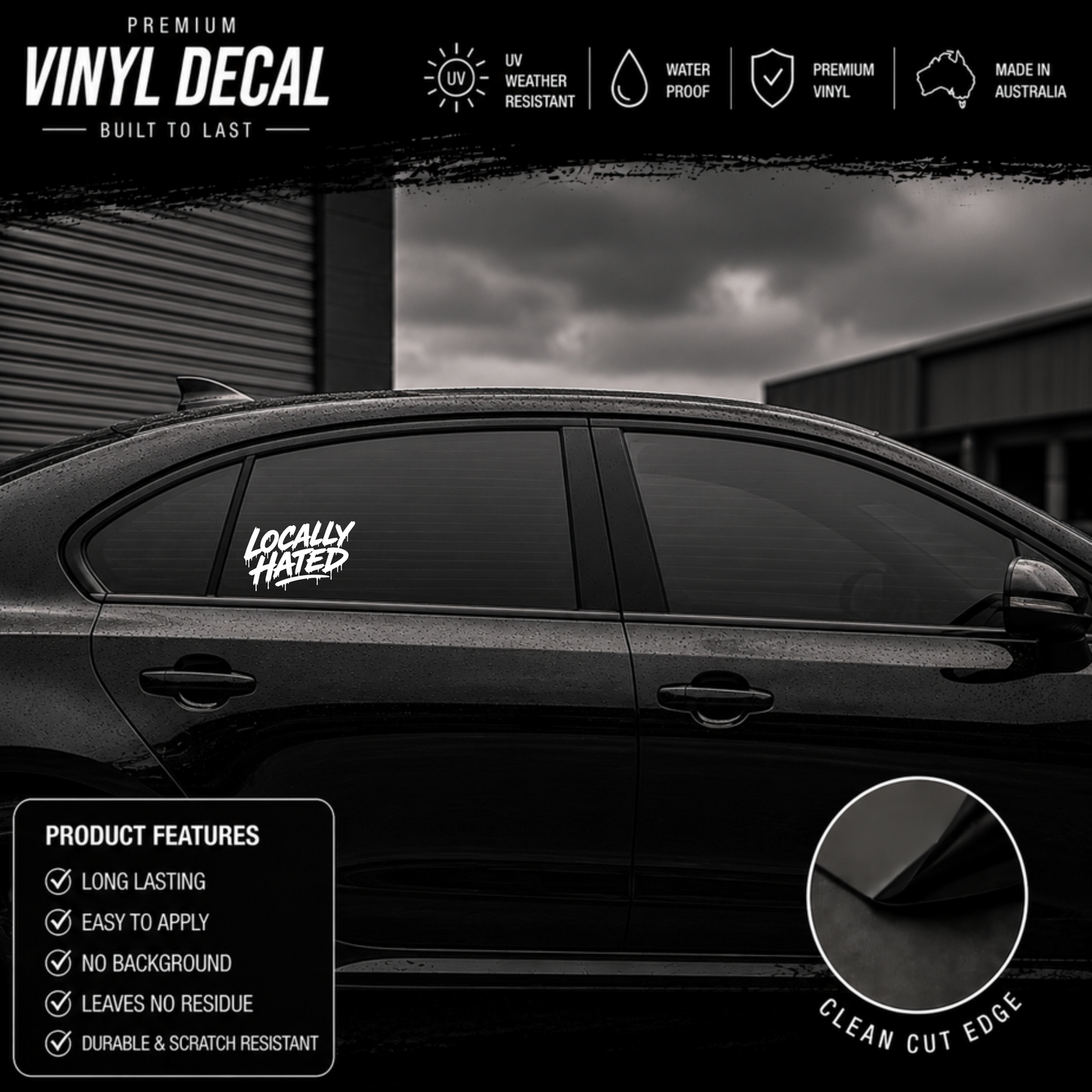 Locally Hated® Graffiti Drip Sticker Decal