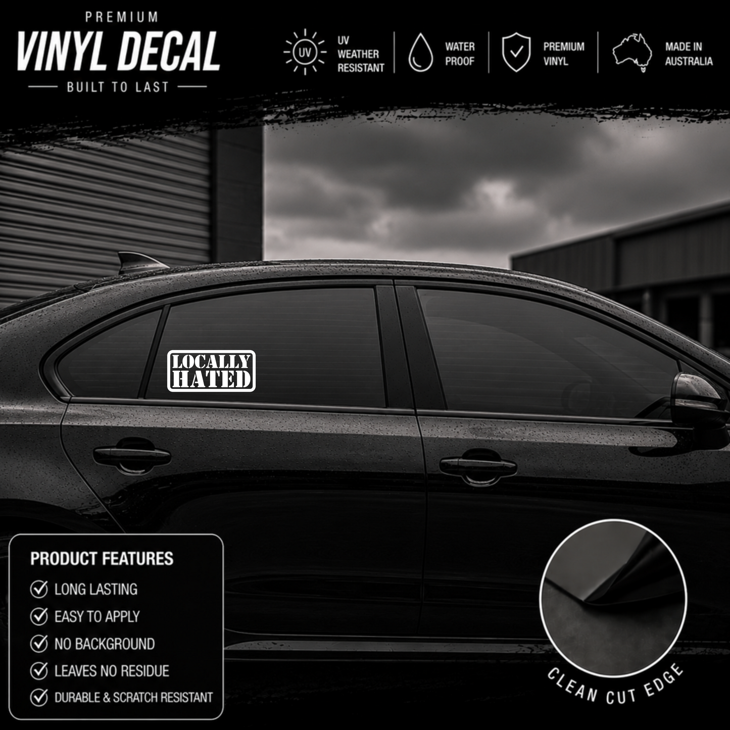 Locally Hated® Sticker Decal
