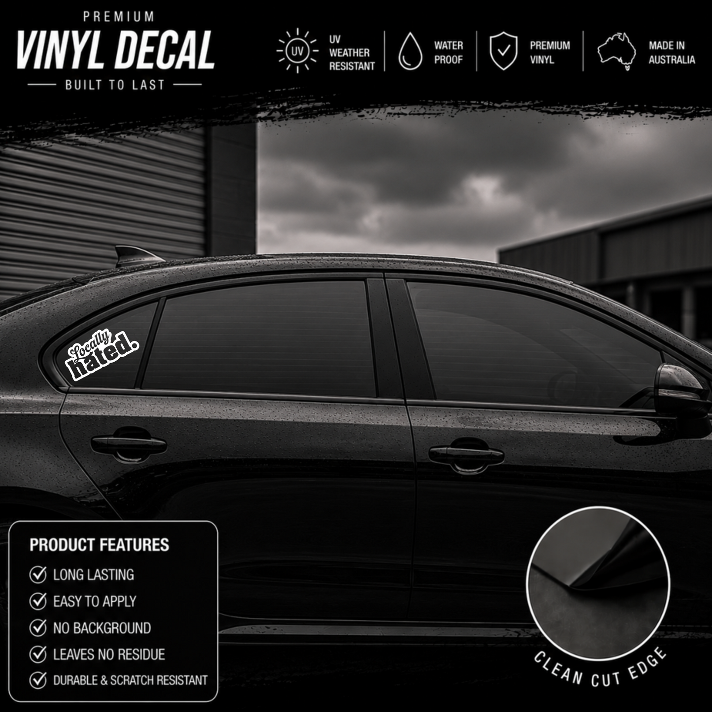 Locally Hated® Sticker Decal