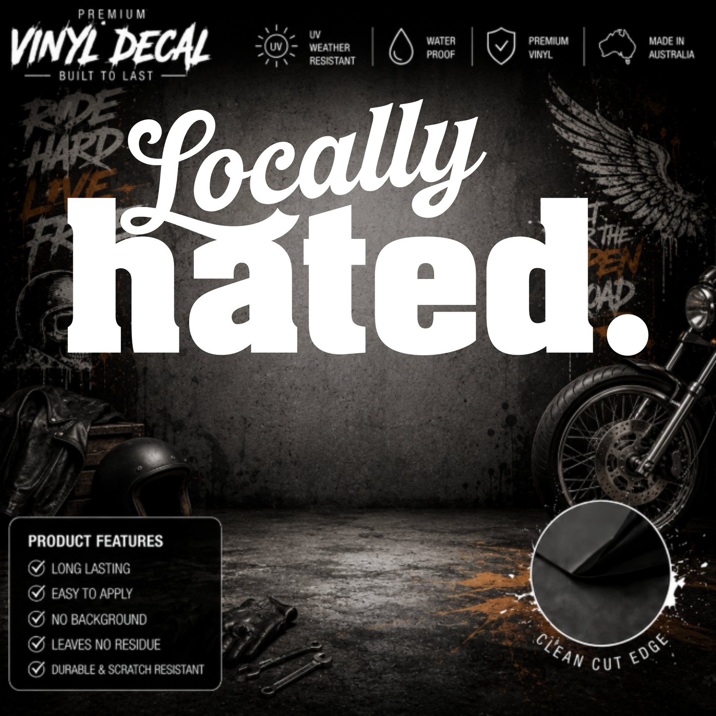 Locally Hated® Sticker Decal