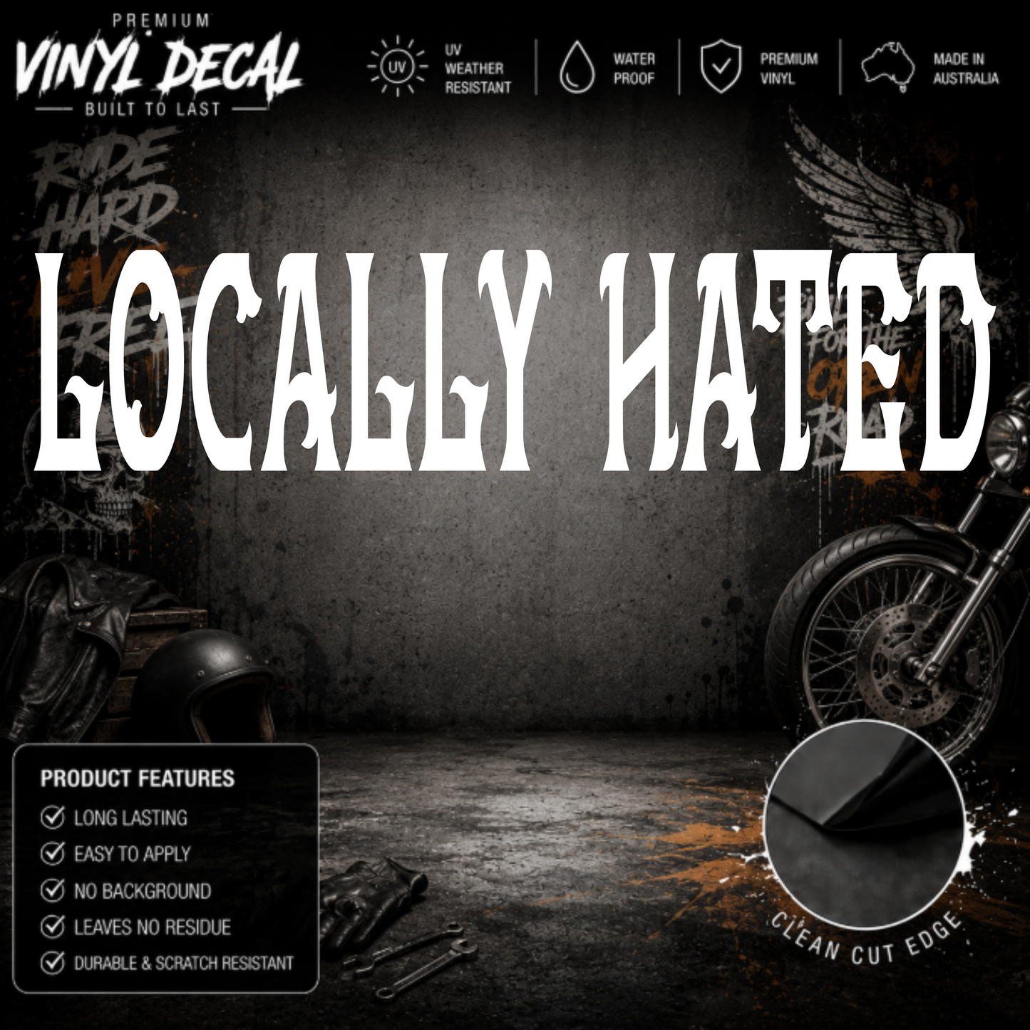 Locally Hated® Western Sticker Decal