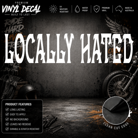 Locally Hated® Western Sticker Decal