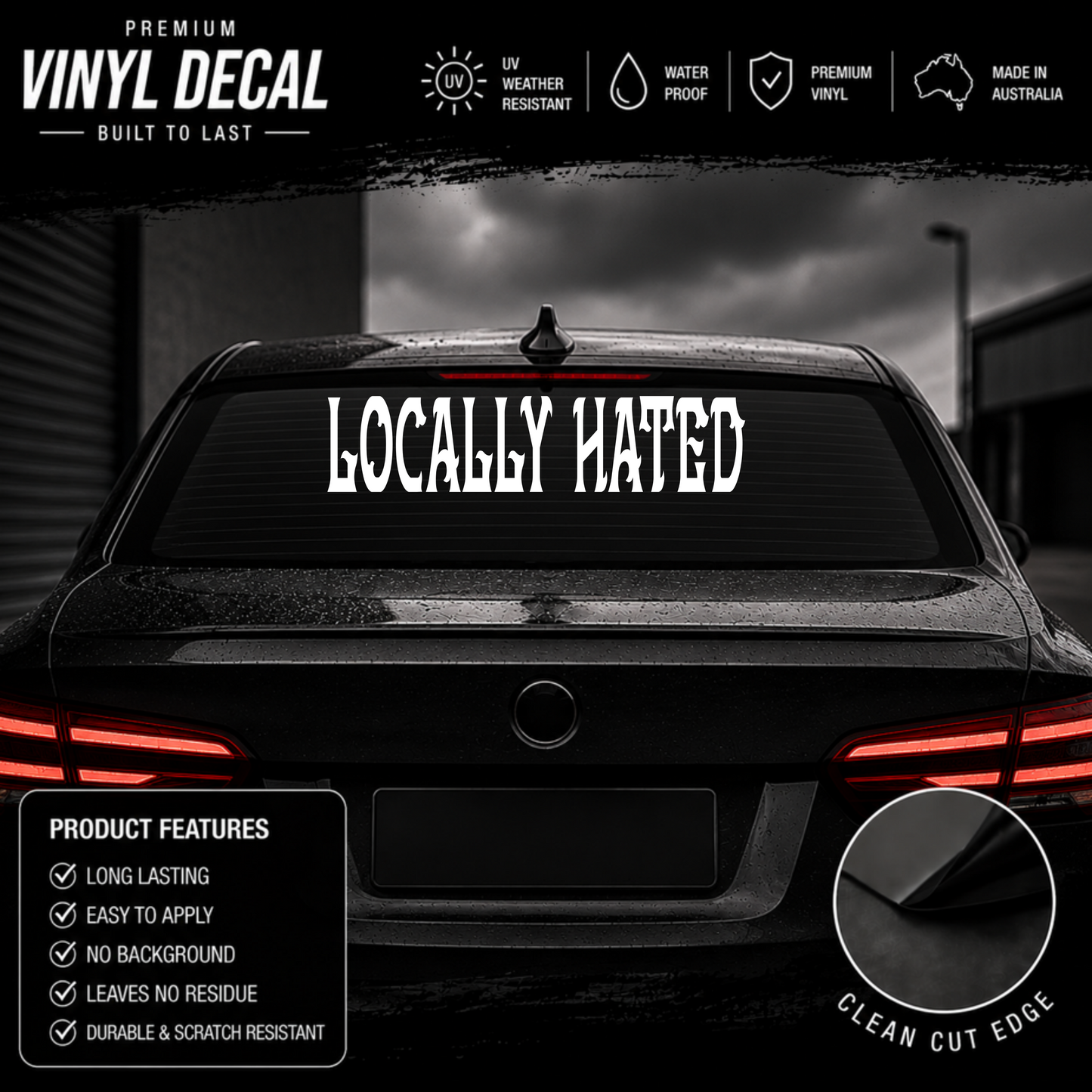 Locally Hated® Western Sticker Decal
